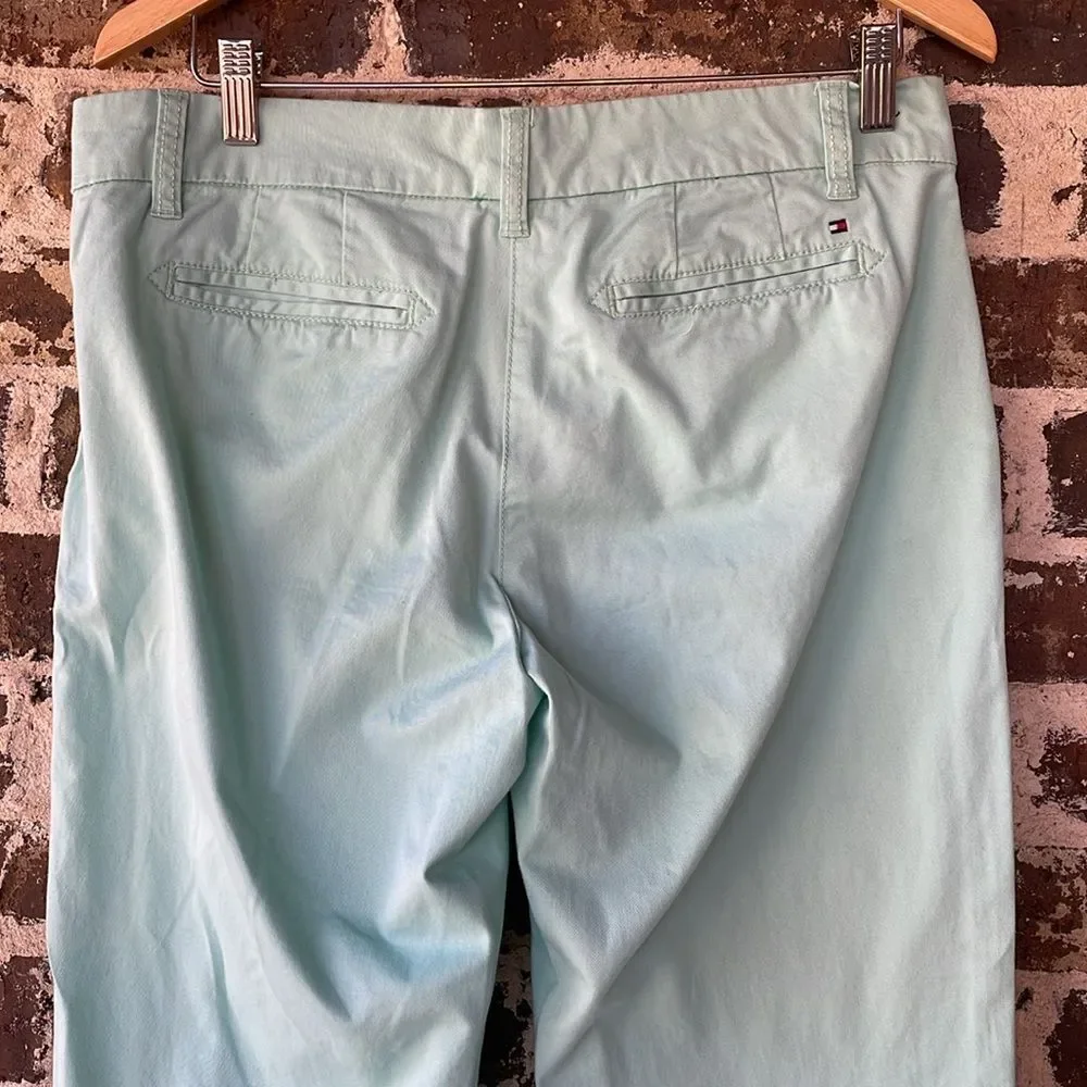Tommy Hilfiger Mint Green Cropped Pants Size 8